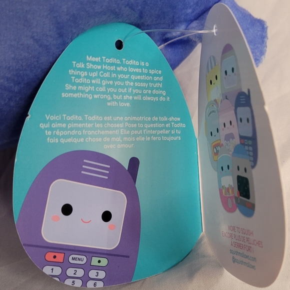 NWT 8" Tadita the Cell Phone Squishmallow Kellytoy Gamer Plush - Picture 6 of 8